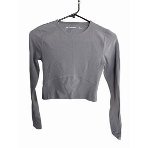 Aritzia TNAction L/S Top XS Shirt Gray Women's Athleisure Athletic Workout